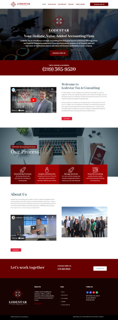tax firm web design